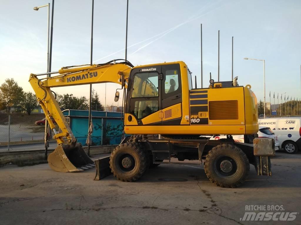 Komatsu pw160-11 Lastik tekerli ekskavatörler