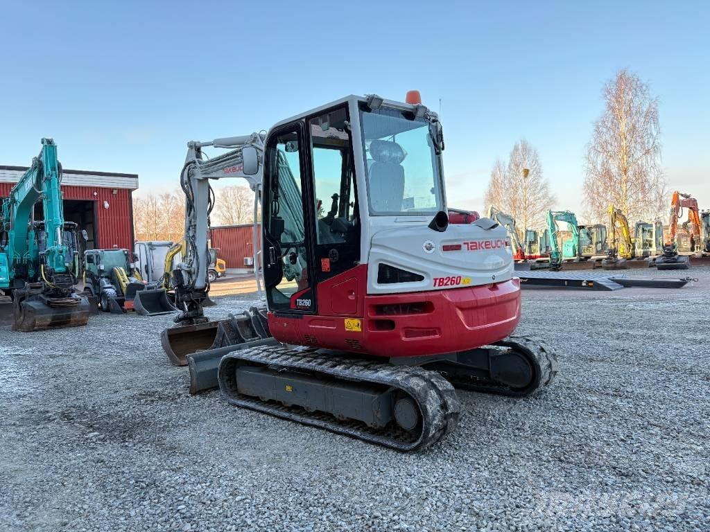 Takeuchi TB260 Mini ekskavatörler, 7 tona dek