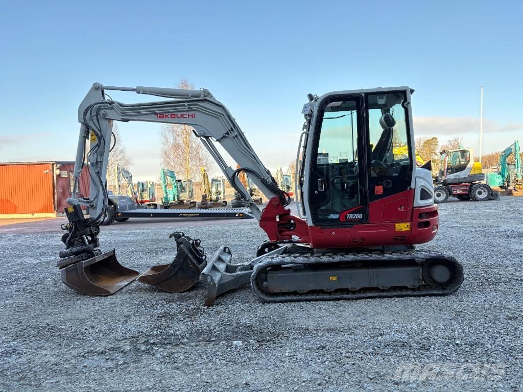 Takeuchi TB260 Mini ekskavatörler, 7 tona dek