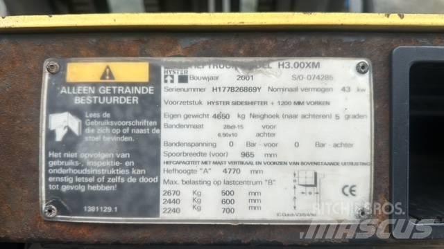 Hyster 3.00 XM Dizel forkliftler