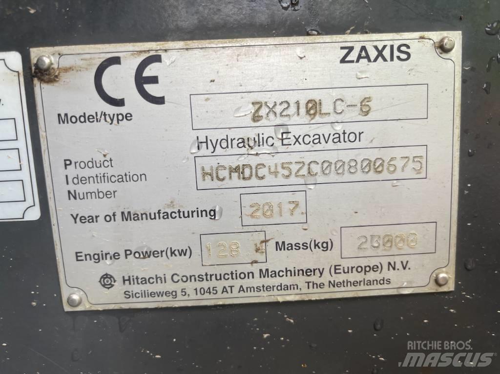 Hitachi ZX 210 LC-6 Paletli ekskavatörler