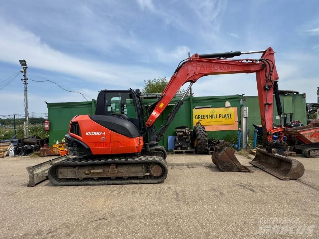 Kubota KX 008-4 Mini ekskavatörler, 7 tona dek