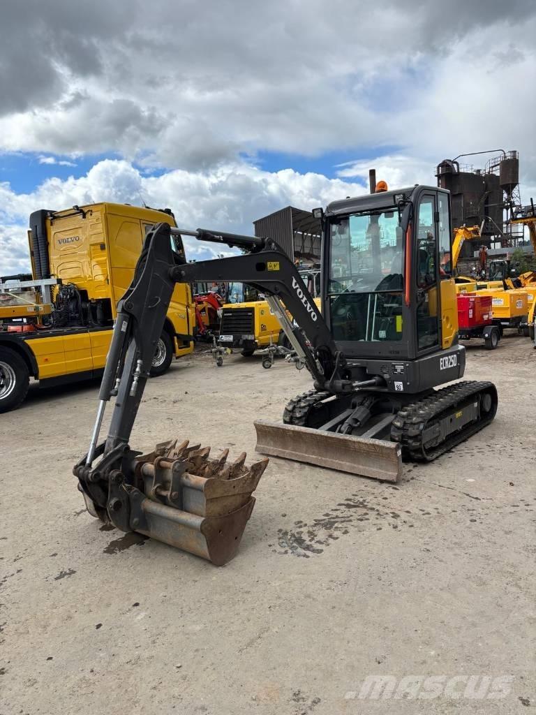 Volvo ECR 25 D Mini ekskavatörler, 7 tona dek
