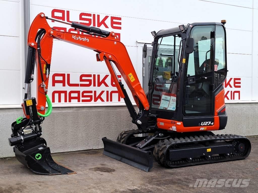 Kubota U 27-4 Mini ekskavatörler, 7 tona dek