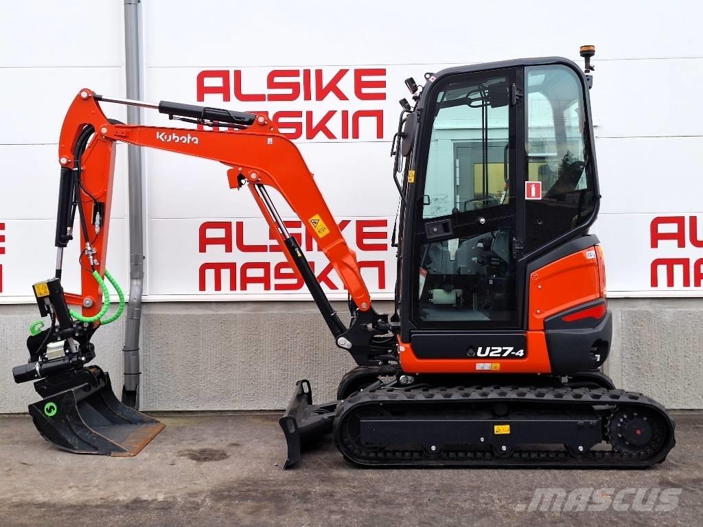 Kubota U 27-4 Mini ekskavatörler, 7 tona dek