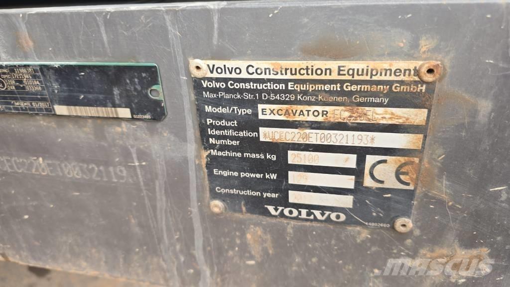 Volvo EC220EL Paletli ekskavatörler
