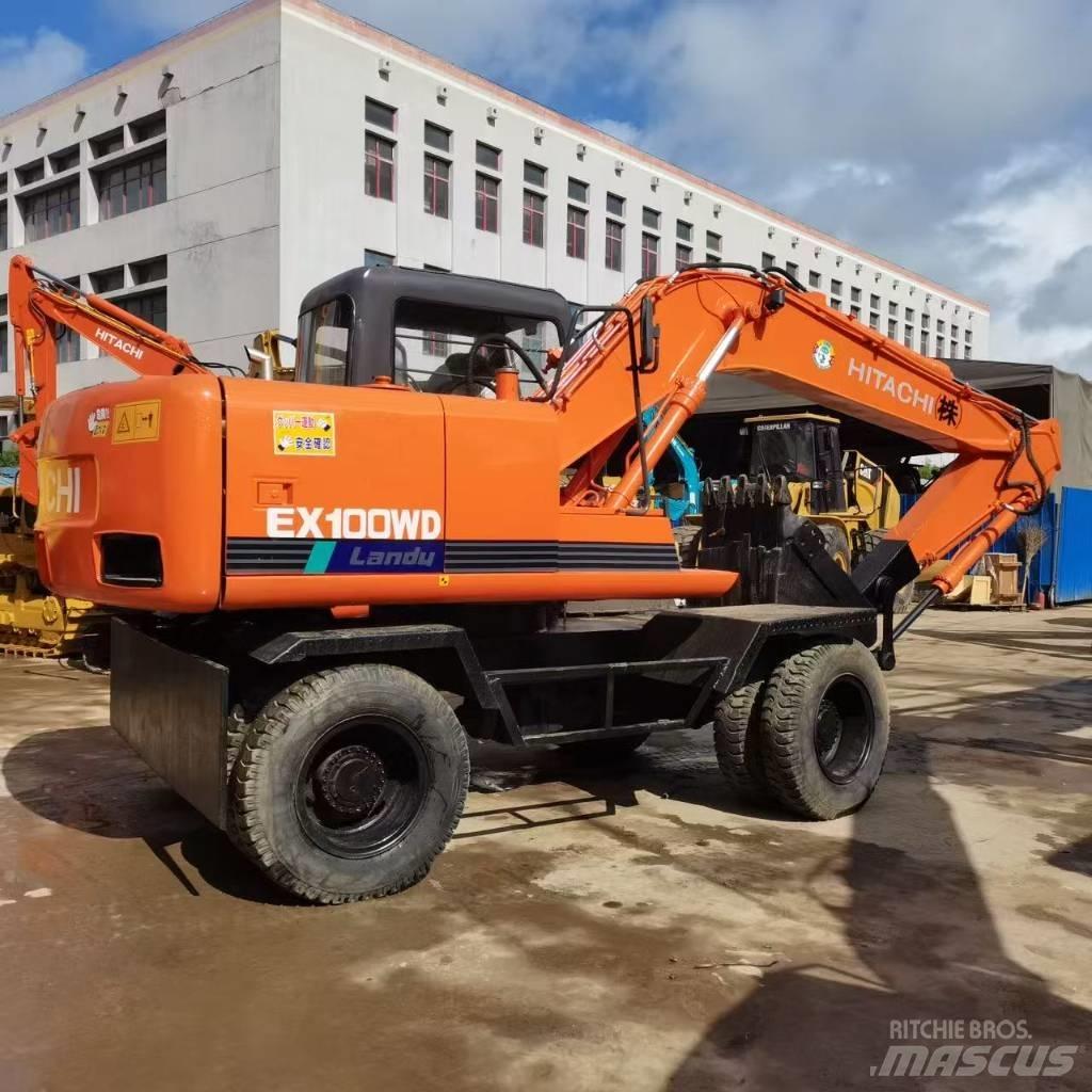 Hitachi EX 100 W D Lastik tekerli ekskavatörler