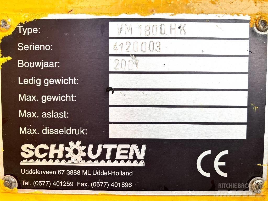 Schouten VM 1800 HK Cadde süpürücüler