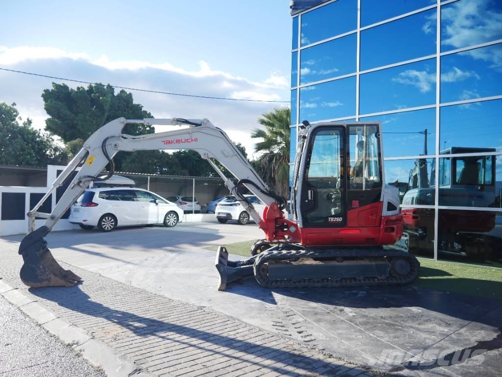 Takeuchi TB 260 Mini ekskavatörler, 7 tona dek