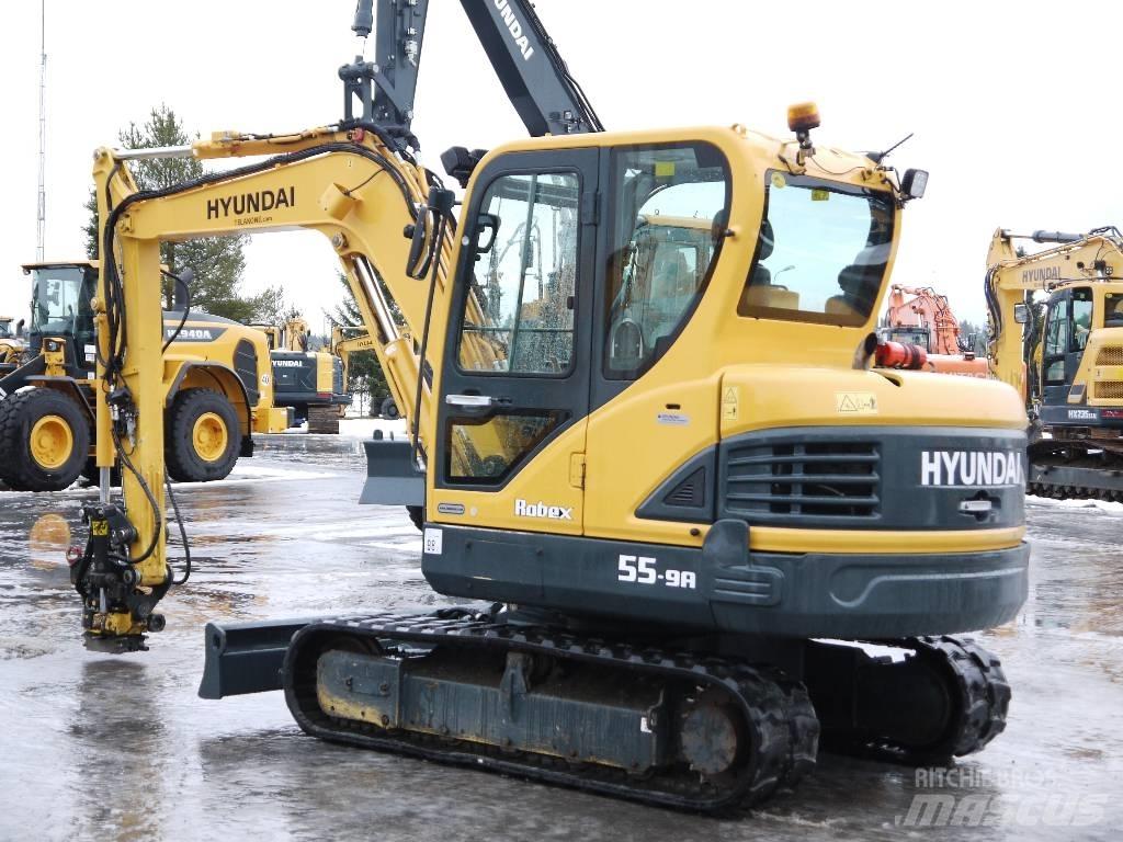 Hyundai R 55-9A Mini ekskavatörler, 7 tona dek