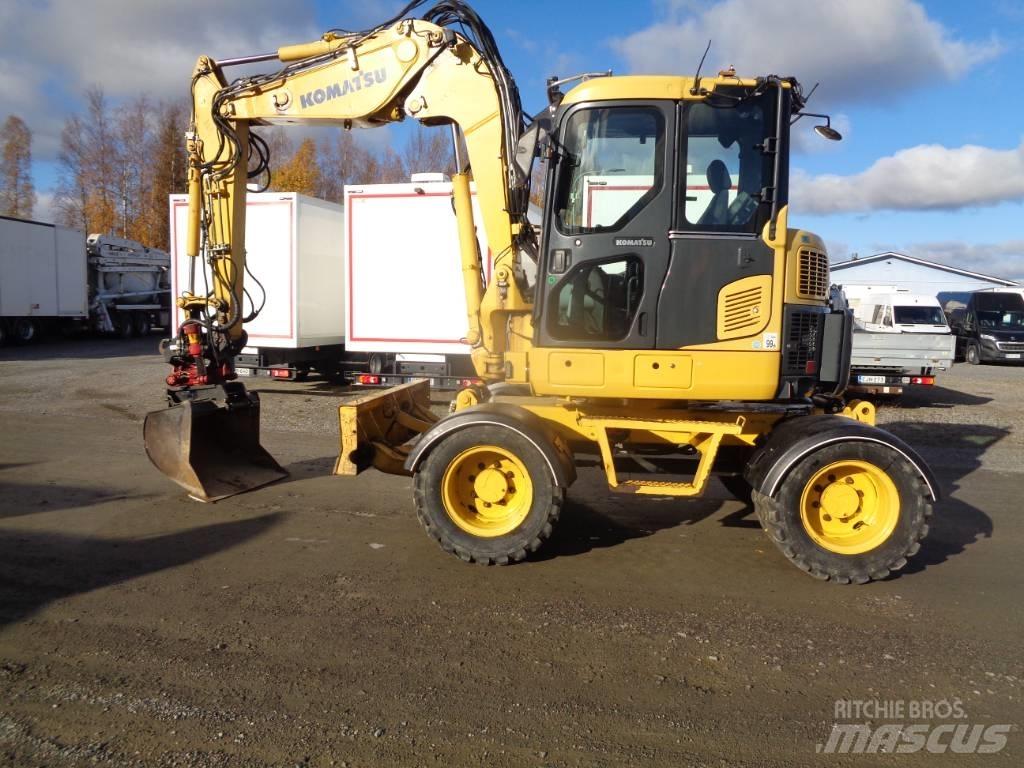 Komatsu PW 98 MR-6 Lastik tekerli ekskavatörler