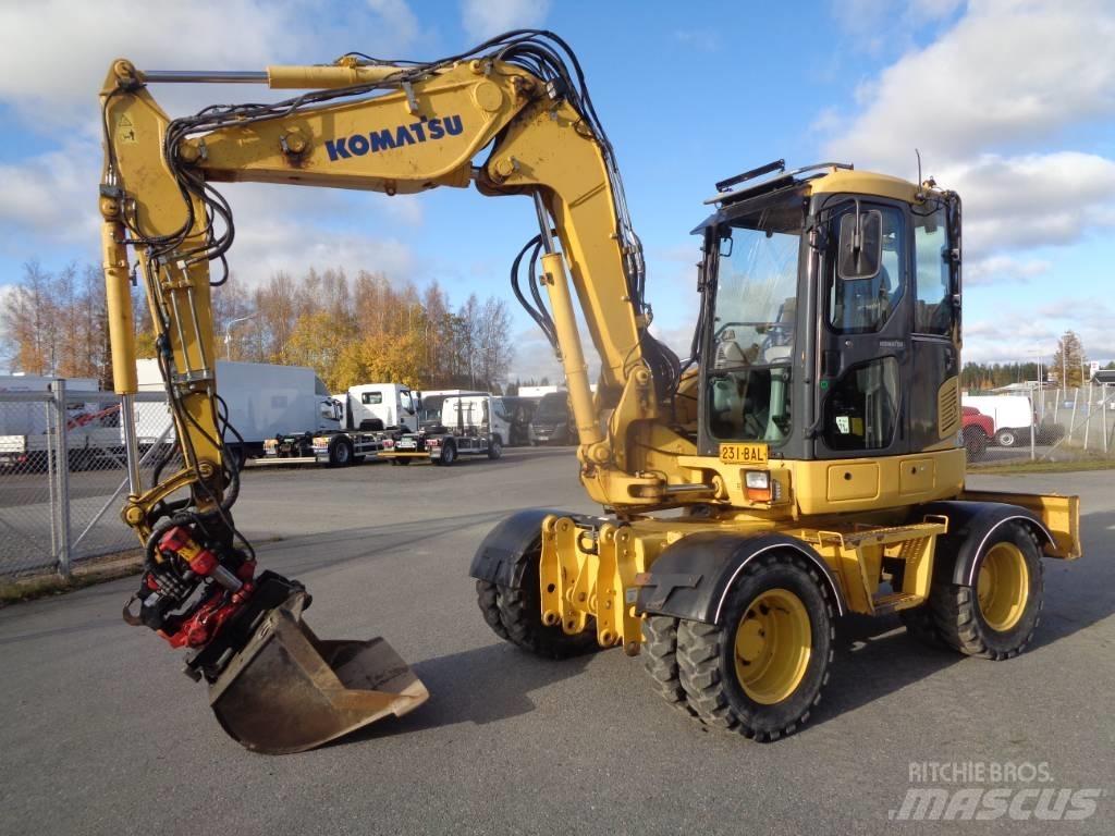 Komatsu PW 98 MR-6 Lastik tekerli ekskavatörler