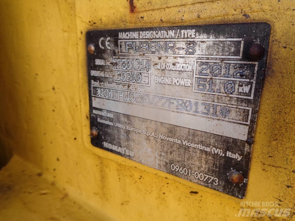 Komatsu PW 98 MR-6 Lastik tekerli ekskavatörler