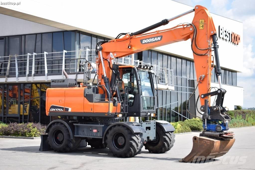 Doosan DX 170 W-5 Lastik tekerli ekskavatörler