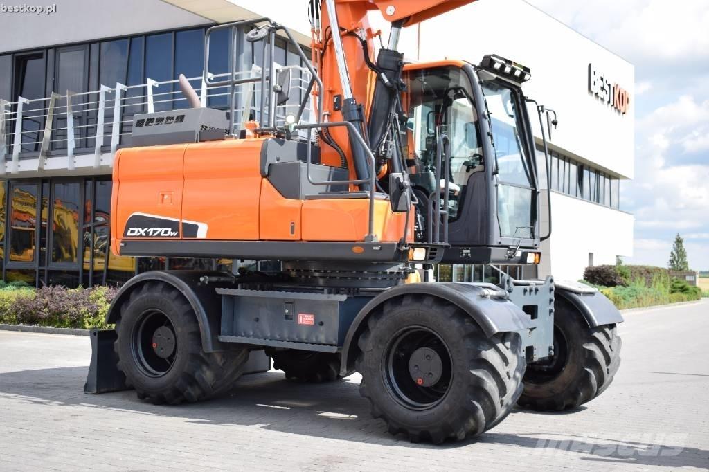 Doosan DX 170 W-5 Lastik tekerli ekskavatörler