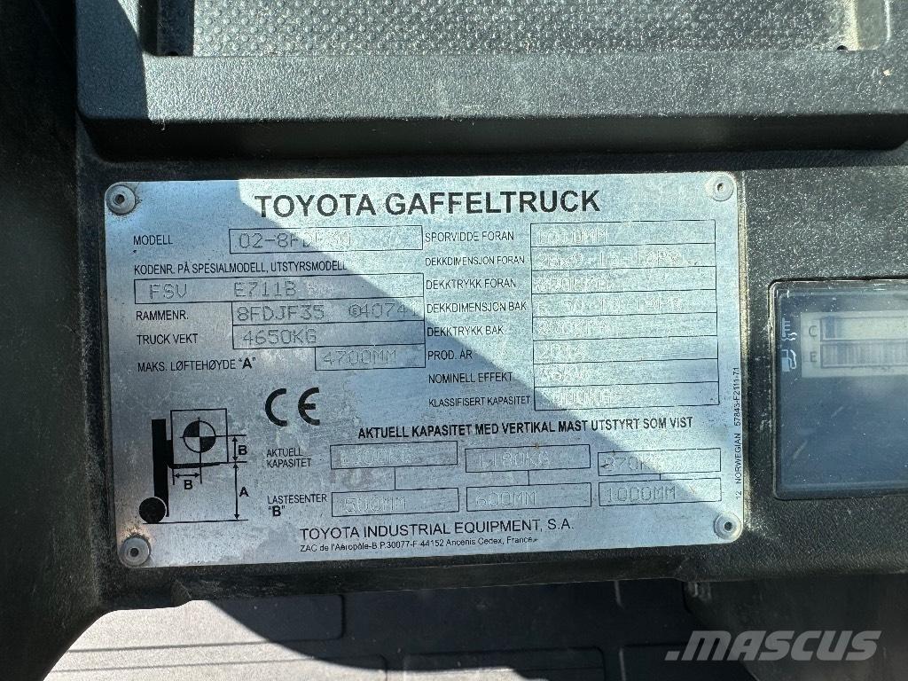 Toyota 02-8FDF30 Dizel forkliftler