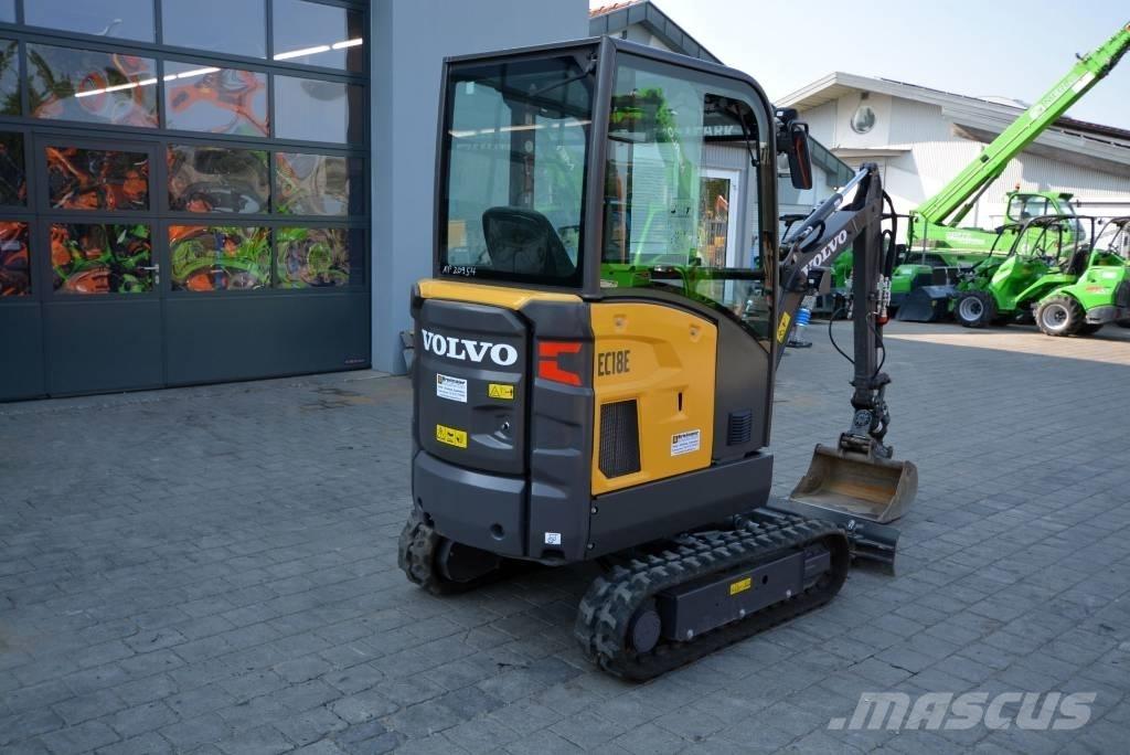 Volvo EC 18 E Mini ekskavatörler, 7 tona dek