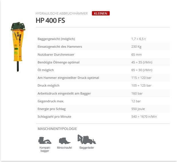 Indeco HP 400 FS Hidrolik kırıcılar