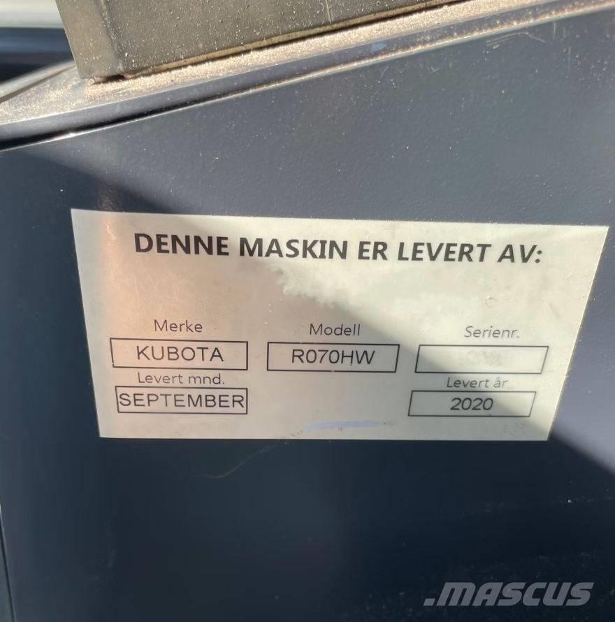 Kubota R 070 HW Tekerlekli yükleyiciler