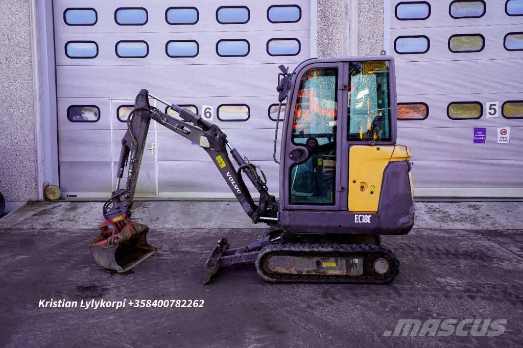 Volvo EC18C Mini ekskavatörler, 7 tona dek