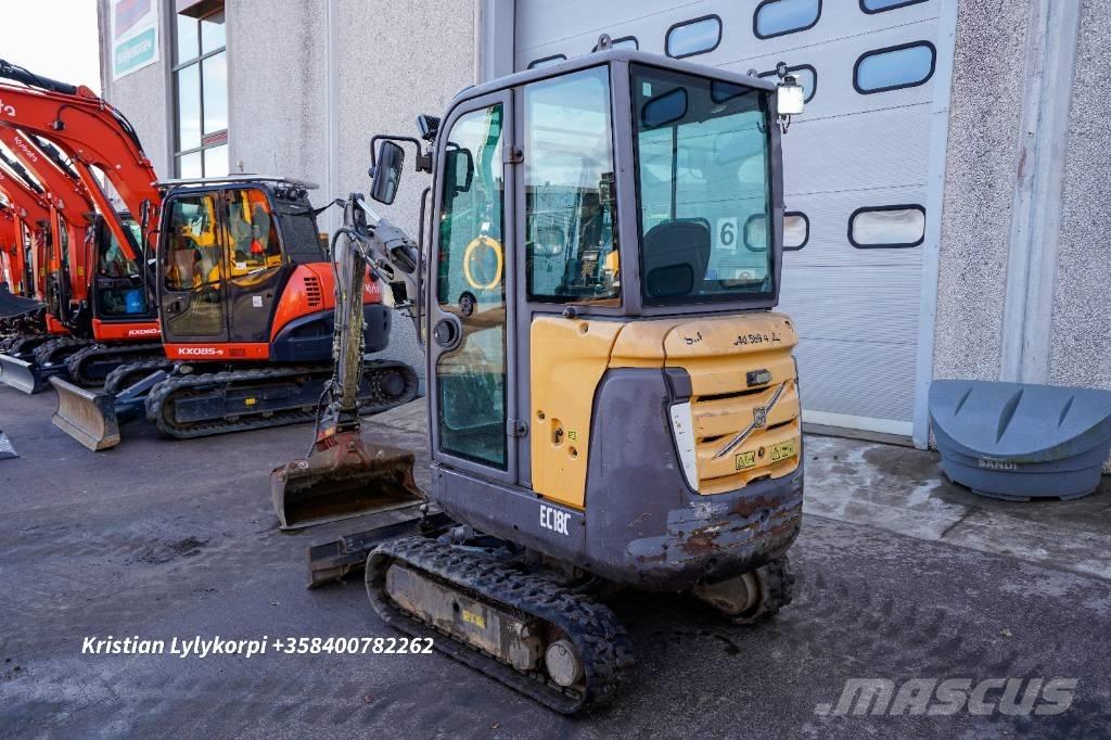 Volvo EC18C Mini ekskavatörler, 7 tona dek