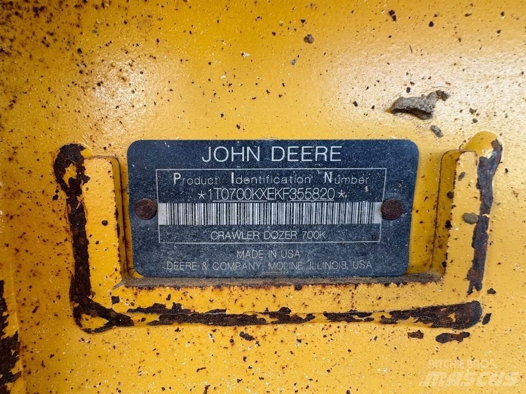 DEERE 700K LGP Paletli dozerler
