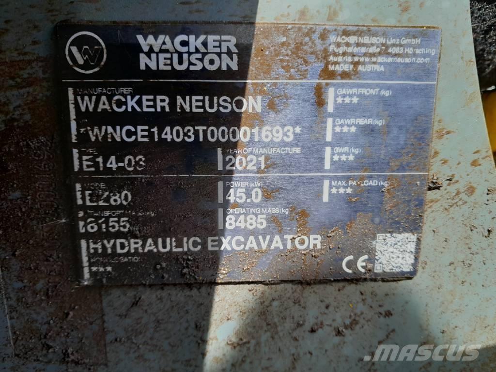 Wacker Neuson EZ 80 Paletli ekskavatörler