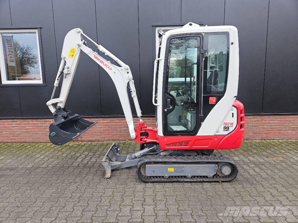 Takeuchi TB216 Mini ekskavatörler, 7 tona dek
