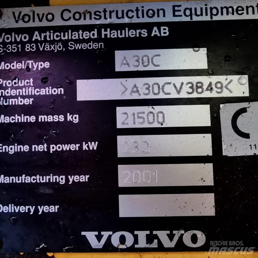 Volvo A 30 C Dumper Belden kirma kaya kamyonu