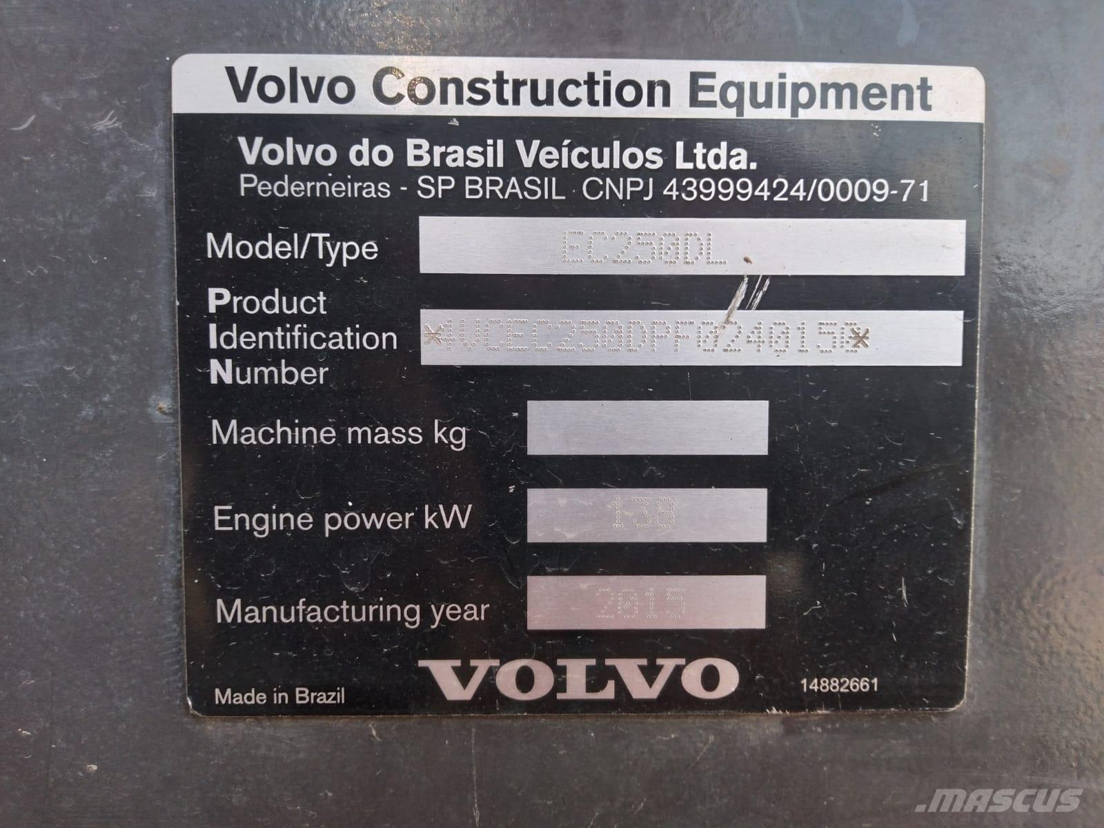 Volvo EC 250 D L Paletli ekskavatörler