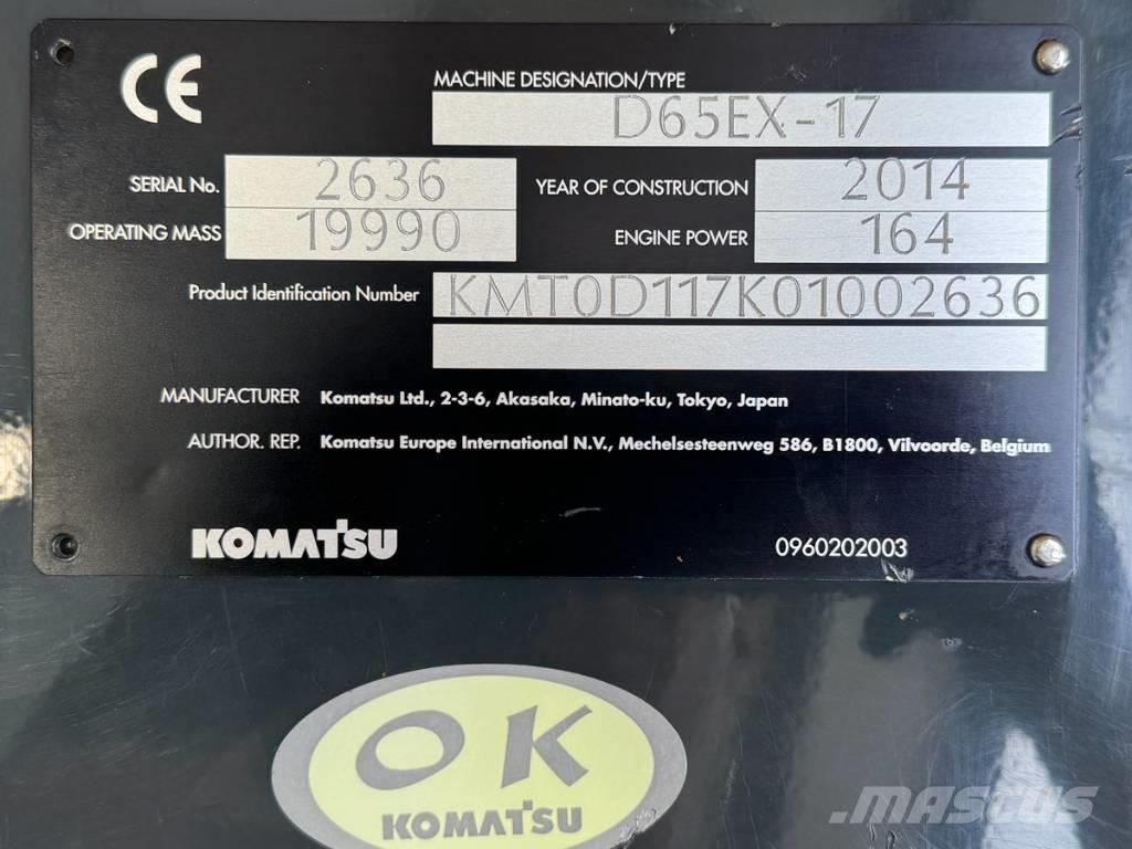 Komatsu D 65 EX-17 Paletli dozerler