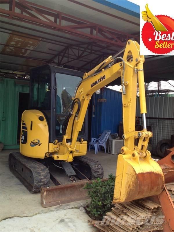 Komatsu PC 30 Mini ekskavatörler, 7 tona dek