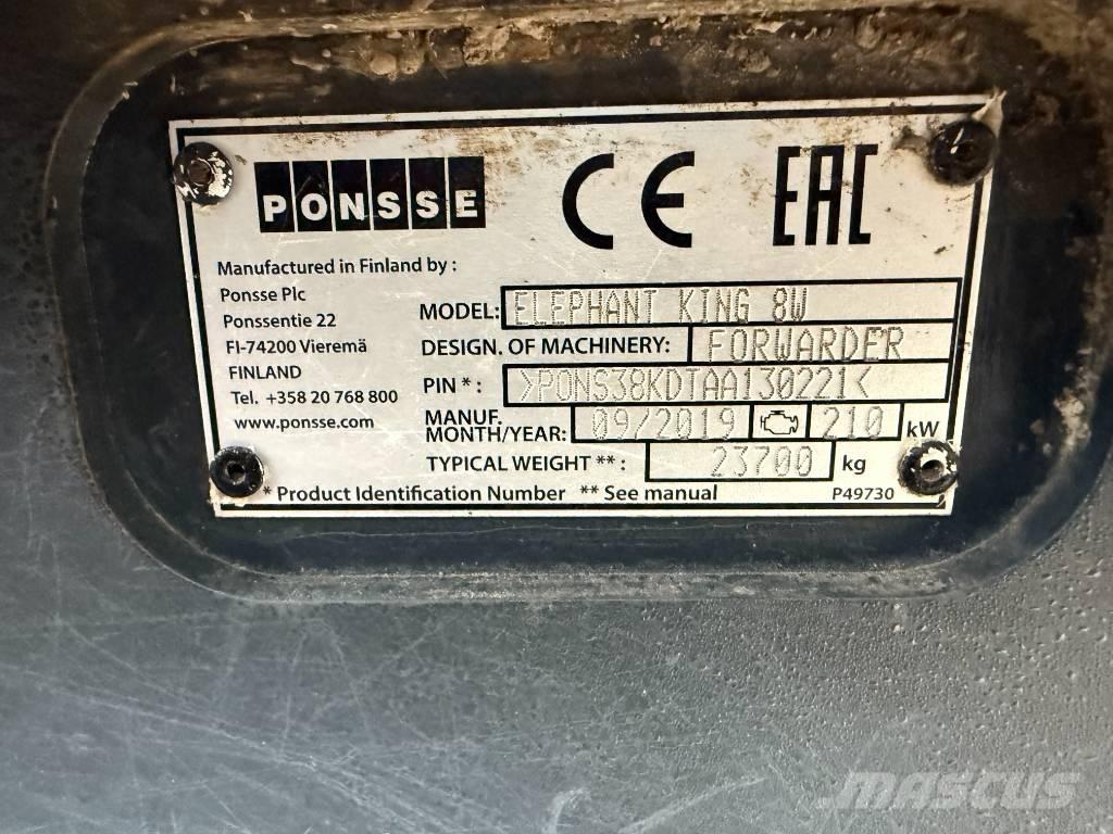 Ponsse Elephant King Tomruk yükleyici traktörler