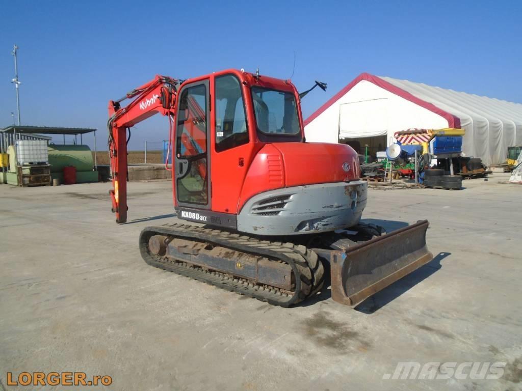 Kubota KX 080-3 Paletli ekskavatörler