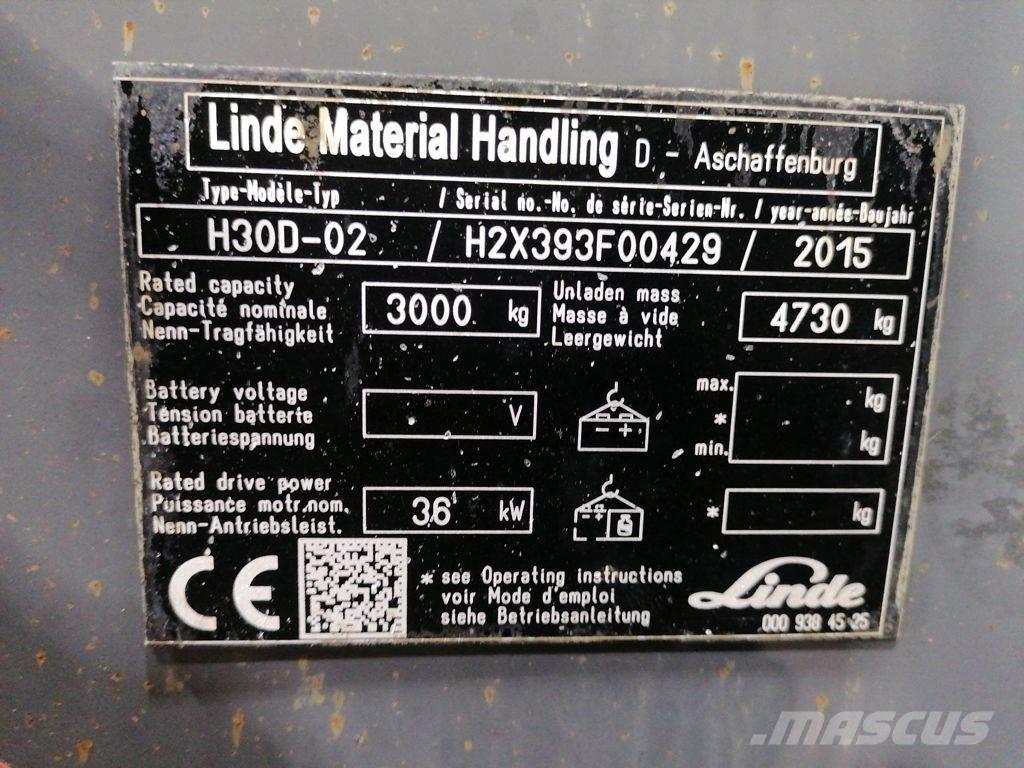 Linde H30D-02 Dizel forkliftler