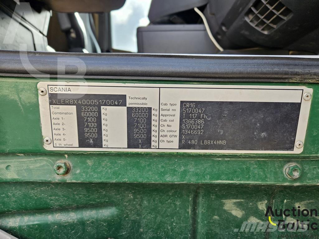 Scania R 480 Damperli kamyonlar