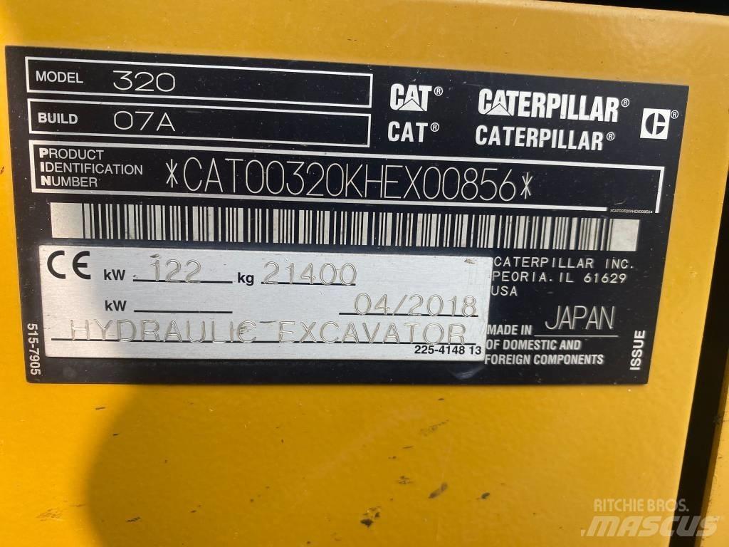 CAT 320 Paletli ekskavatörler