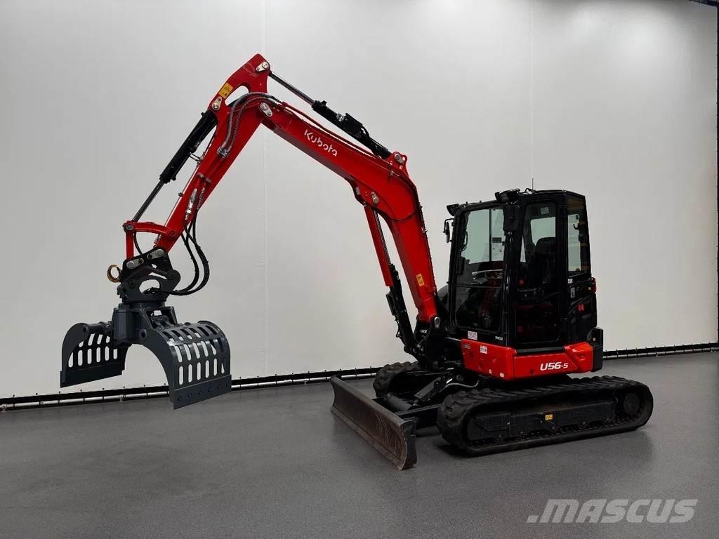 Kubota U56-5 Mini ekskavatörler, 7 tona dek