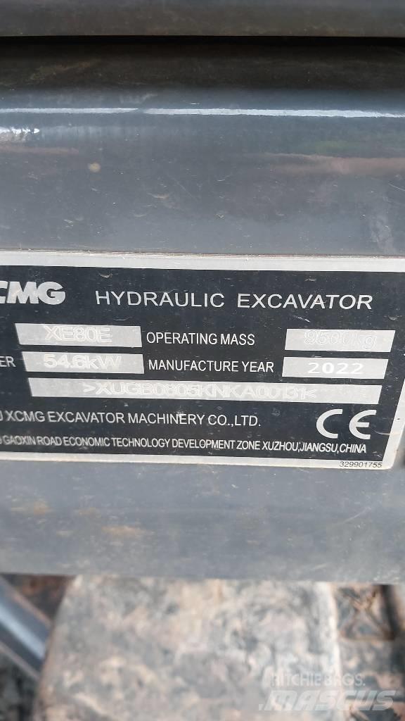 XCMG XE 80 E Midi ekskavatörler 7 - 12 t