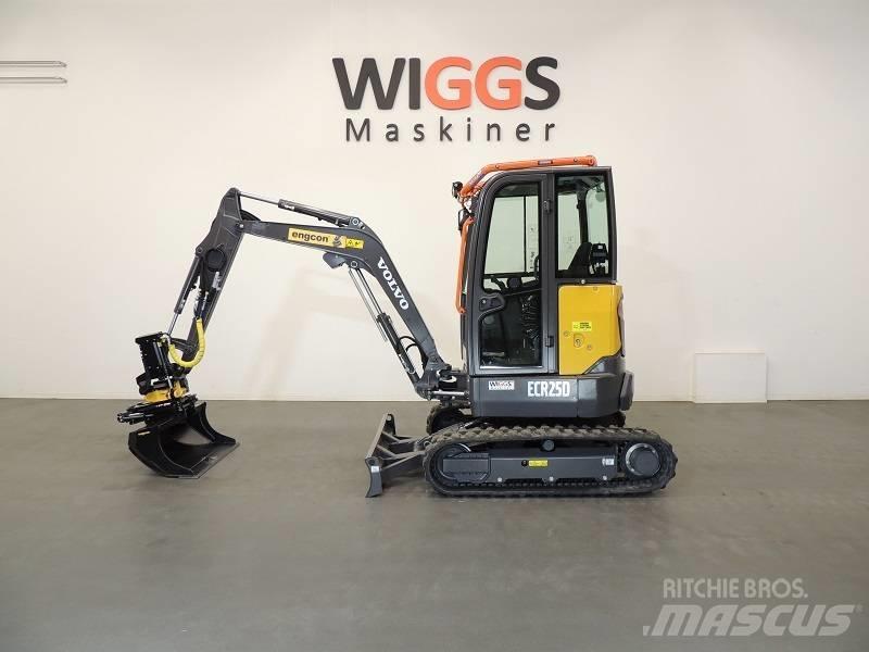 Volvo ECR25D Mini ekskavatörler, 7 tona dek