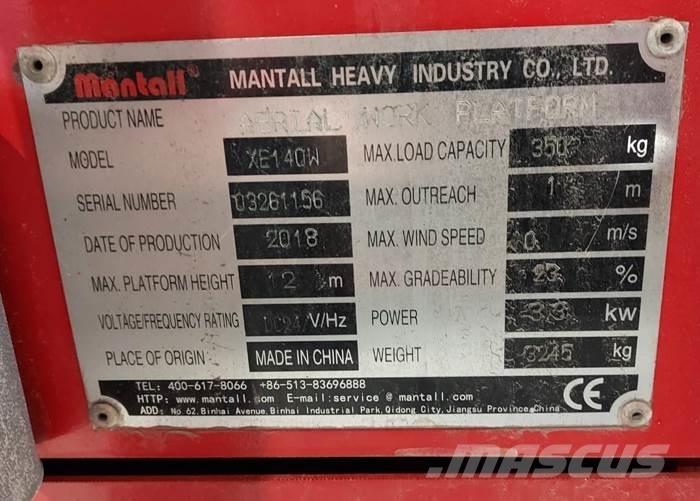 Mantall XE140W Makasli platformlar