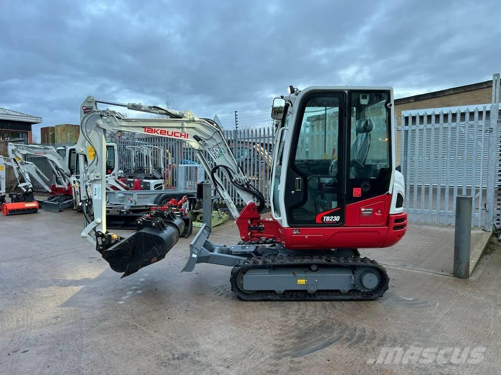 Takeuchi TB 230 Mini ekskavatörler, 7 tona dek