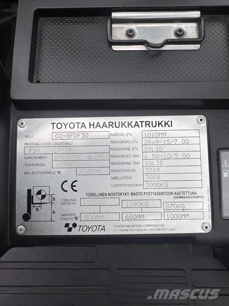 Toyota 02-8 FDF 30 Dizel forkliftler