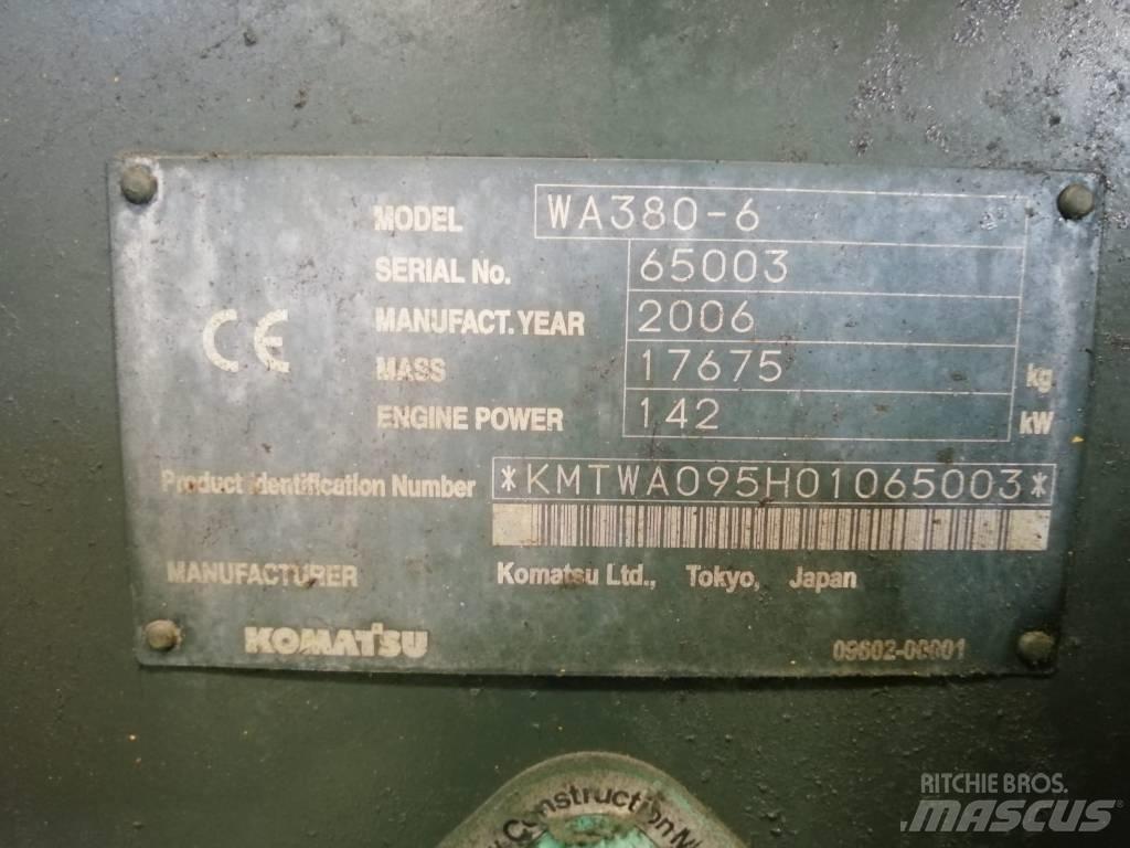 Komatsu WA 380-6 Tekerlekli yükleyiciler