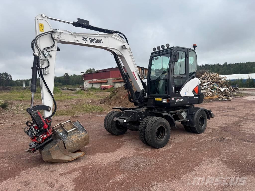 Bobcat E 57 W Lastik tekerli ekskavatörler