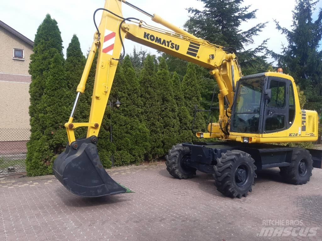 Komatsu PW 130-7 Lastik tekerli ekskavatörler