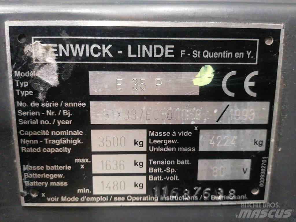 Linde E35P Elektrikli forkliftler