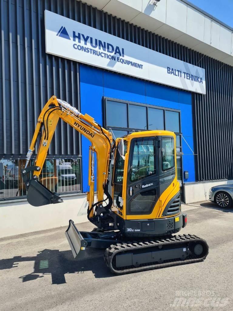 Hyundai R30Z-9AK Mini ekskavatörler, 7 tona dek