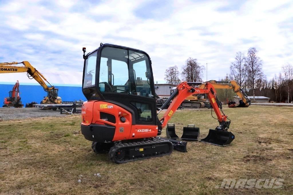 Kubota KX016-4 Mini ekskavatörler, 7 tona dek