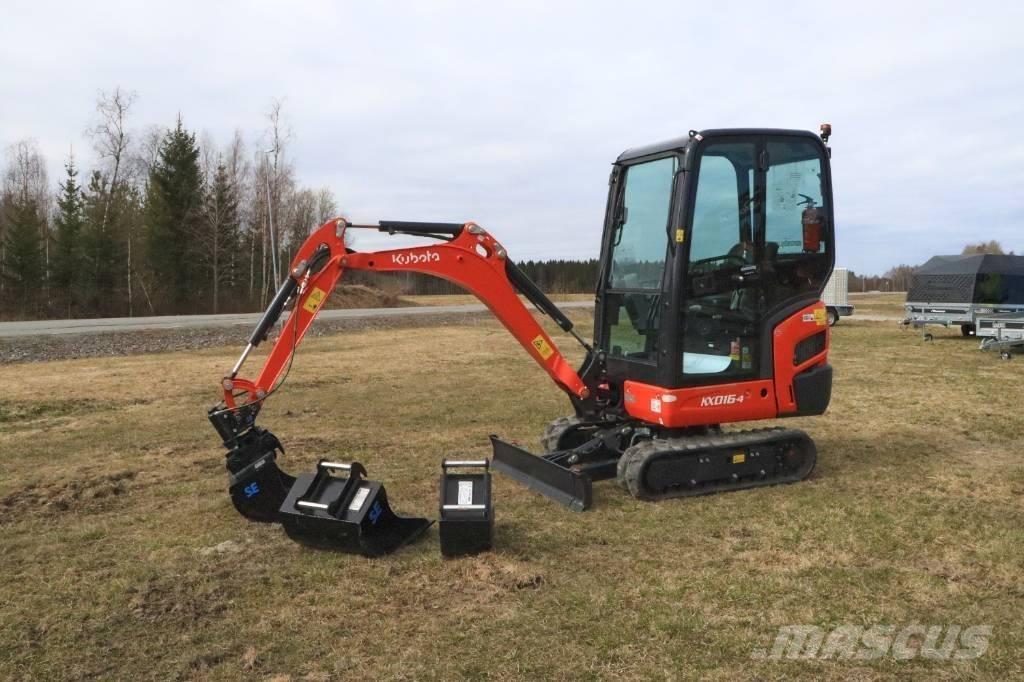 Kubota KX016-4 Mini ekskavatörler, 7 tona dek